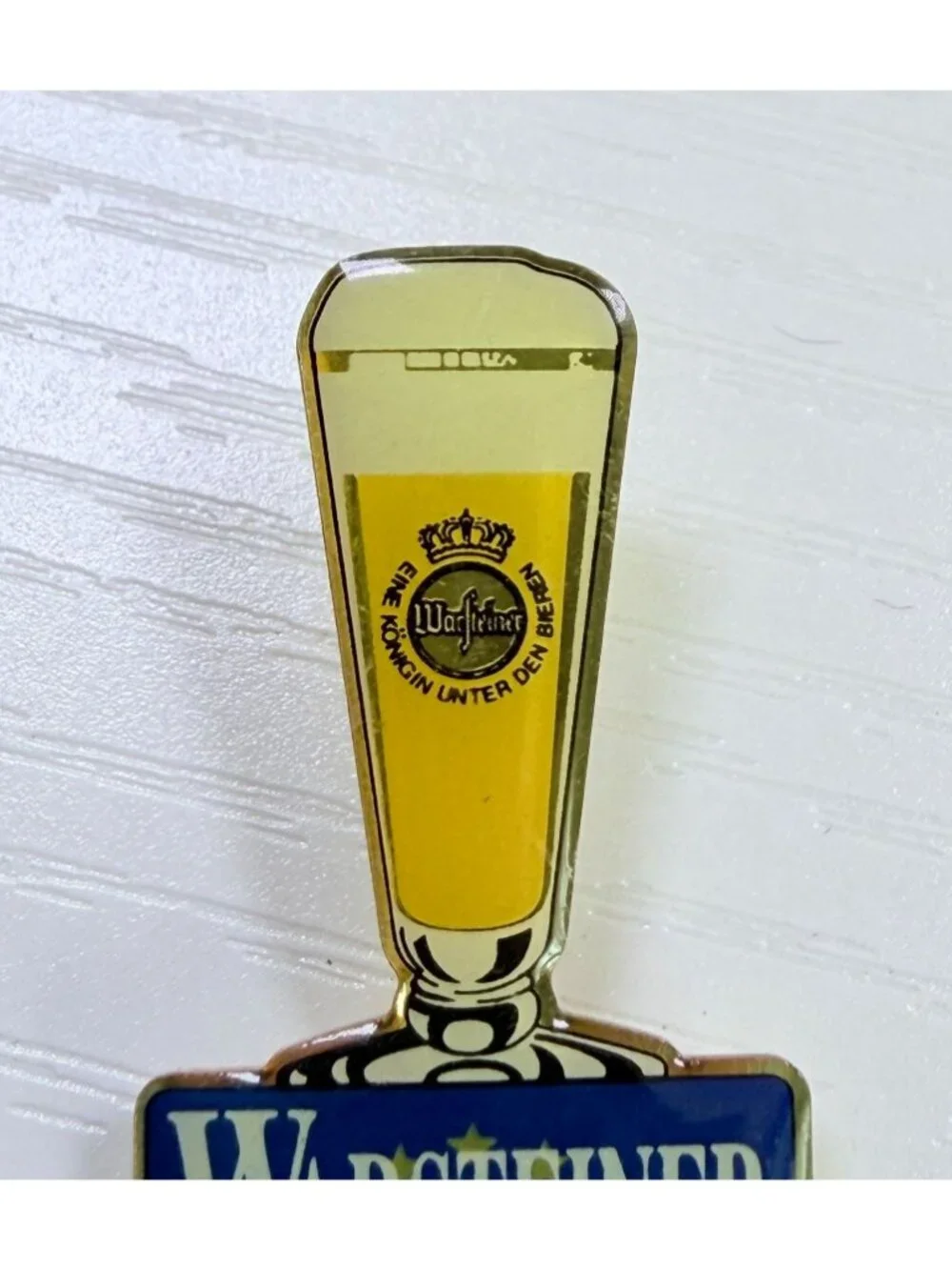 Warsteiner Village 96 Lapel Pin Cold Beer Glass Brewery Art Olympic Atlanta GA